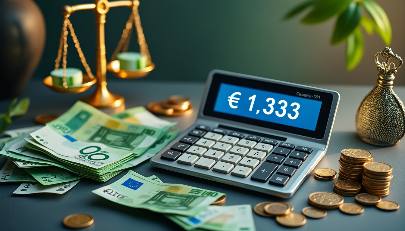 ​Quel montant net perçoit-on pour un salaire brut mensuel de 3 333 € ?​